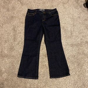 Lands' End Women's Deep Indigo Flare Jeans